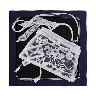 Lot 207 - Hermes 'Please Check-In' Silk Scarf 90