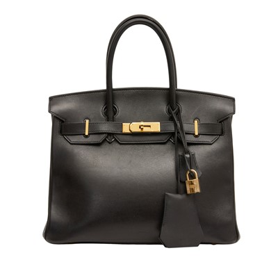 Lot 190 - Hermes Black Swift Birkin 30