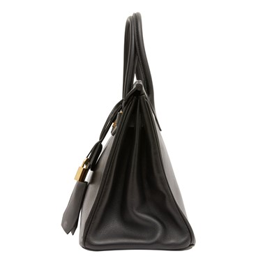 Lot 190 - Hermes Black Swift Birkin 30
