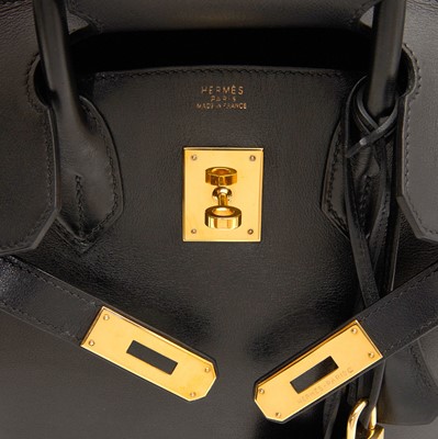 Lot 190 - Hermes Black Swift Birkin 30