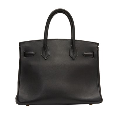 Lot 190 - Hermes Black Swift Birkin 30