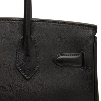 Lot 190 - Hermes Black Swift Birkin 30