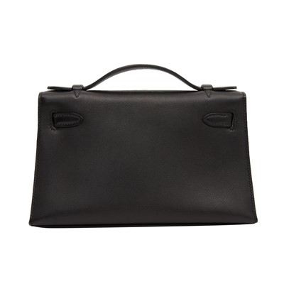 Lot 192 - Hermes Black Swift Kelly Pochette