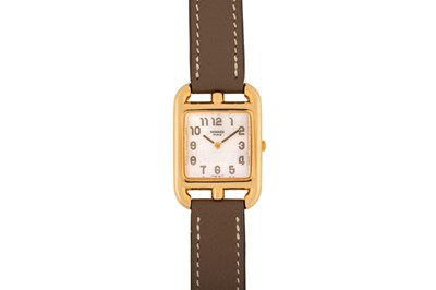Lot 440 - Lady's Hermes 18k Gold Wristwatch