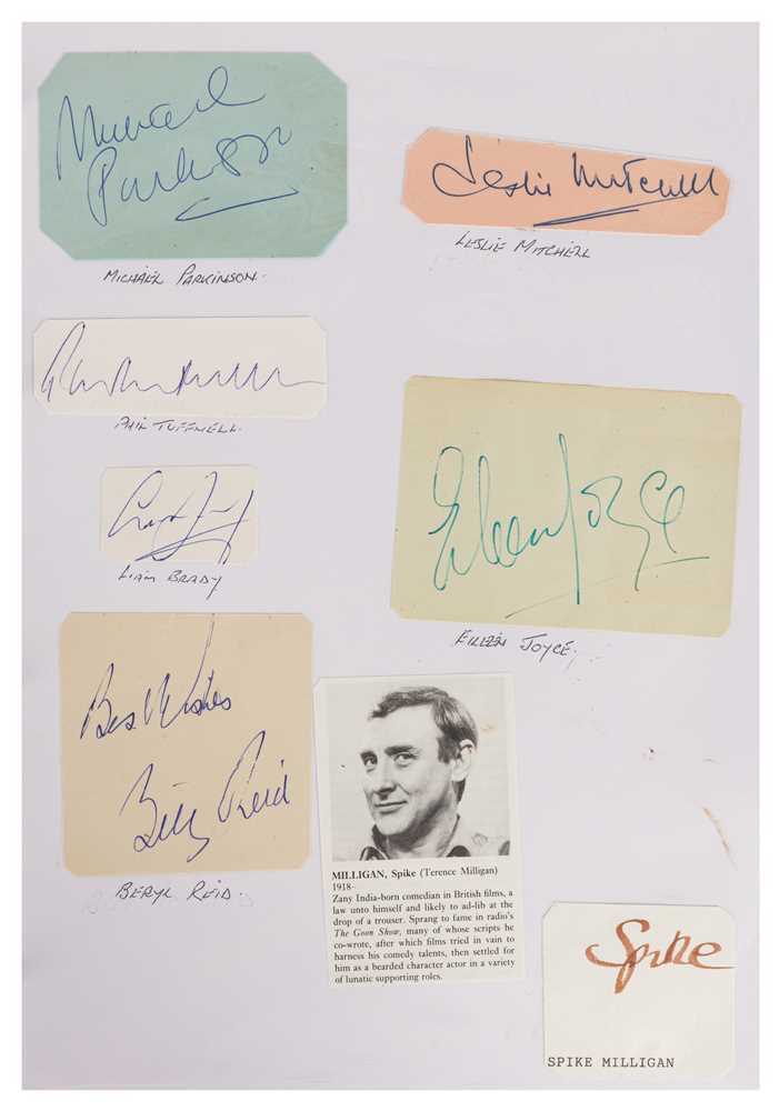 Lot 70 - Autograph Collection.- Actors & Entertainers