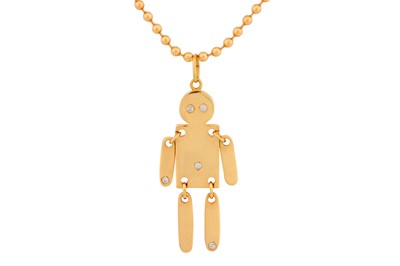 Lot 278 - A diamond pendant necklace