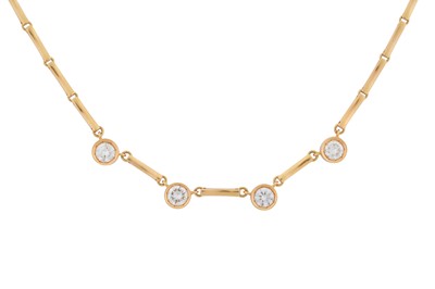 Lot 308 - A diamond necklace