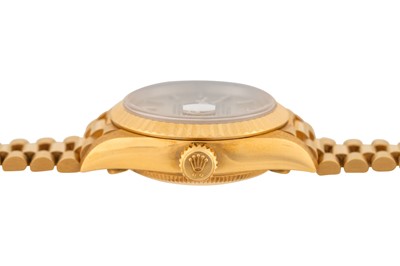 Lot 437 - Lady's Rolex 18k Gold Bracelet Watch