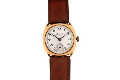 Lot 420 - Men's Vintage 'Federal' 9k Gold Wristwatch