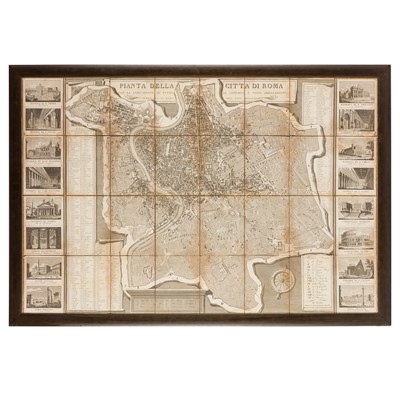 Lot 35 - Ruga (Pietro) Pianta della città di Roma, 1843