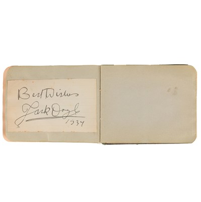 Lot 44 - Autograph Album.- Incl. Benny Lynch