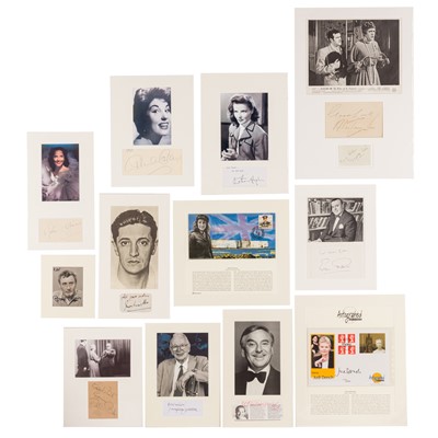 Lot 121 - Autograph Collection.- Vintage Actors & Entertainers