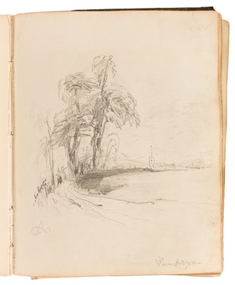 Lot 62 - BRITISH SCRAPBOOK ALBUM, c.1850s
