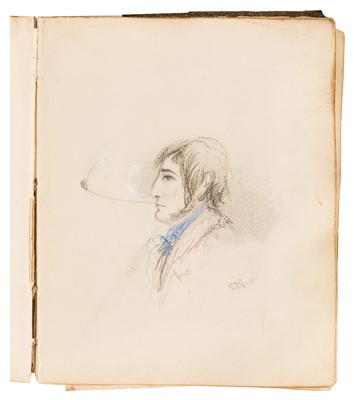 Lot 62 - BRITISH SCRAPBOOK ALBUM, c.1850s