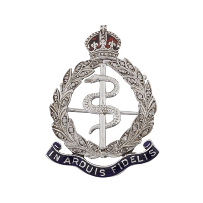 Lot 333 - A Royal Army Medical Corps diamond badge