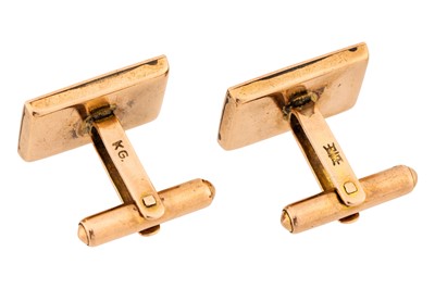 Lot 495 - A pair of good fortune cufflinks