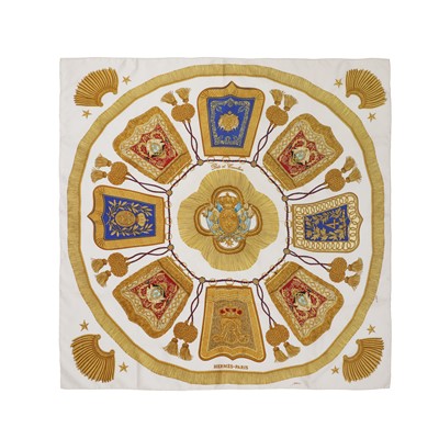 Lot 149 - Hermes 'Poste et Cavalerie' Silk Scarf