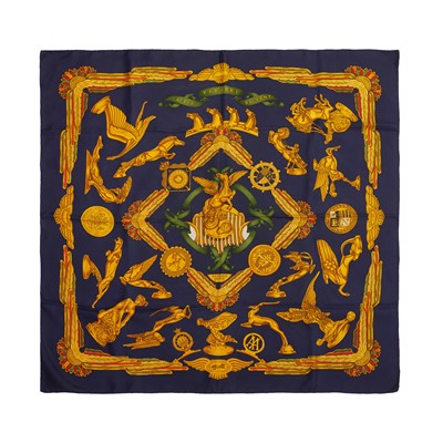 Lot 90 - Hermes 'Les Parures du Vent' Silk Scarf 90