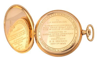Lot 468 - Patek Philippe - 18k Gold Open-Faced Pocket Watch