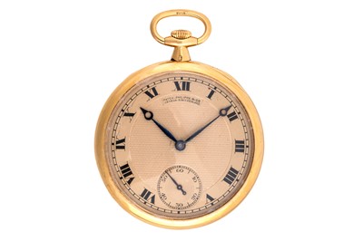Lot 468 - Patek Philippe - 18k Gold Open-Faced Pocket Watch