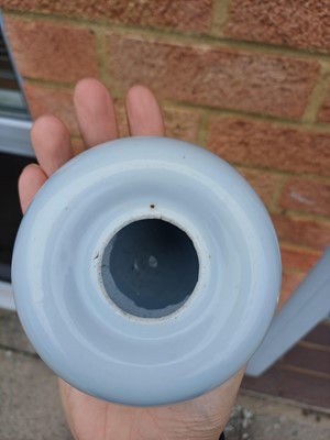 Lot 59 - A fine and rare Chinese clair-de-lune-glazed water pot, Qing dynasty, 17th/18th century