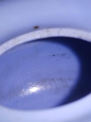 Lot 59 - A fine and rare Chinese clair-de-lune-glazed water pot, Qing dynasty, 17th/18th century