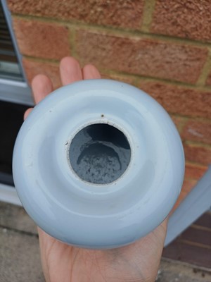 Lot 59 - A fine and rare Chinese clair-de-lune-glazed water pot, Qing dynasty, 17th/18th century