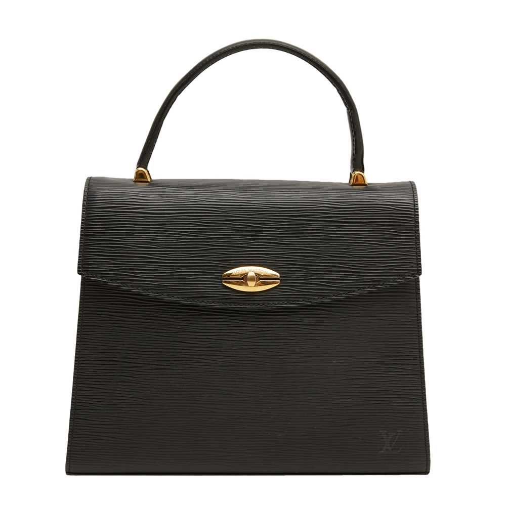 Lot 174 - Louis Vuitton Black Epi Malesherbes Bag