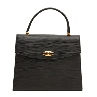 Lot 174 - Louis Vuitton Black Epi Malesherbes Bag