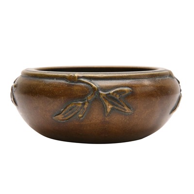 Lot 151 - A Chinese bronze 'bamboo' censer, 20th century