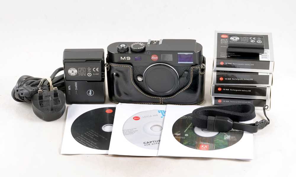 Lot 260 - Black Leica M9 Digital Rangefinder Camera Body.