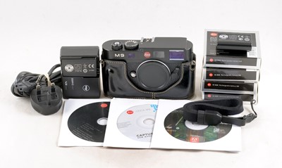 Lot 260 - Black Leica M9 Digital Rangefinder Camera Body.