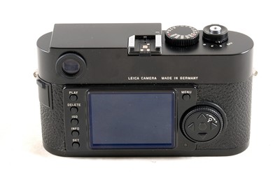 Lot 260 - Black Leica M9 Digital Rangefinder Camera Body.