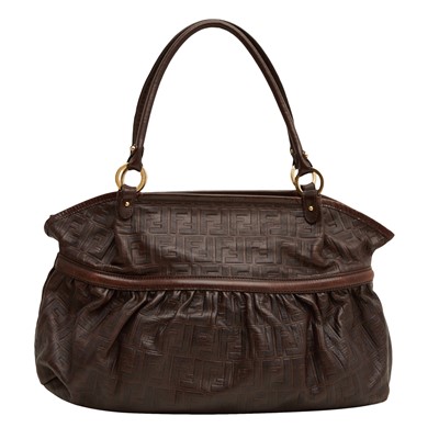 Lot 100 - Fendi Brown Zucca Chef Tote