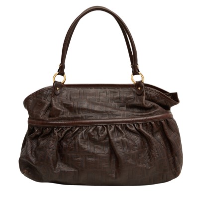 Lot 100 - Fendi Brown Zucca Chef Tote