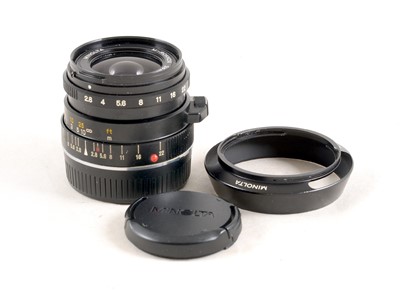 Lot 257 - Minolta 28mm f2.8 M-Rokkor Lens for Leica & Minolta CL/CLE.