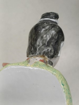 Lot 70 - A rare Chinese famille-rose 'Court Lady' flat-back wall vase, Qing dynasty, Qianlong period