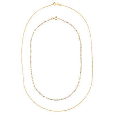 Lot 213 - Two chain necklaces