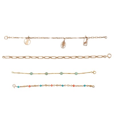 Lot 220 - Four bracelets