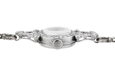 Lot 459 - Lady's Art Deco Platinum and Diamond Cocktail Watch