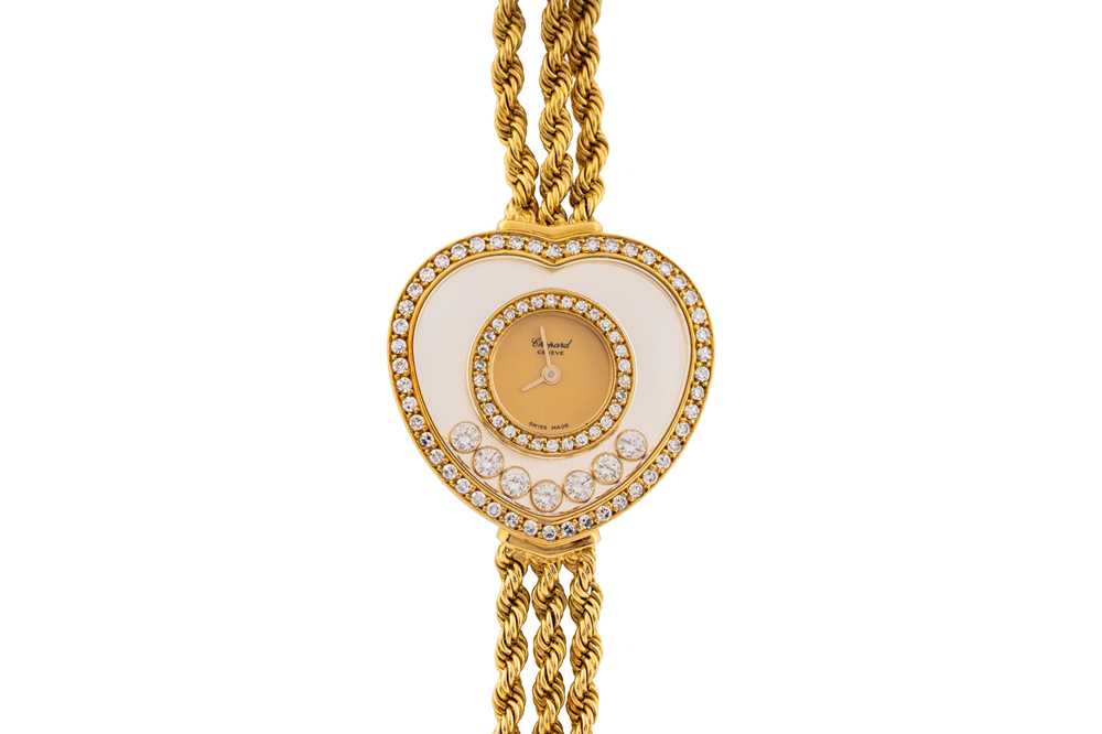 Lot 439 - Lady's Chopard 18k Gold and Diamond Bracelet Watch