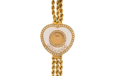Lot 439 - Lady's Chopard 18k Gold and Diamond Bracelet Watch