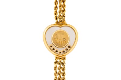 Lot 439 - Lady's Chopard 18k Gold and Diamond Bracelet Watch