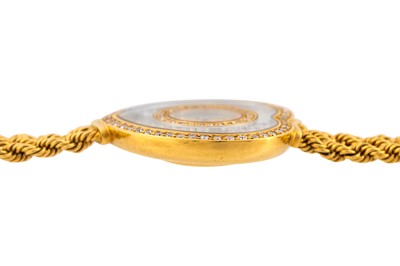 Lot 439 - Lady's Chopard 18k Gold and Diamond Bracelet Watch