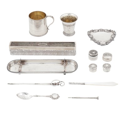 Lot 608 - An early 19th century Danish silver small beaker, Copenhagen 1839 by J P Malling