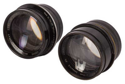 Lot 198 - A Pair of Taylor Hobson Cooke Aviar Anastigmat Lenses