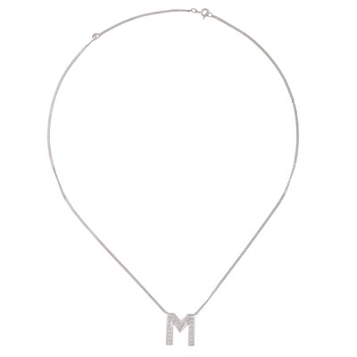 Lot 387 - Unoaerre | A letter pendant necklace