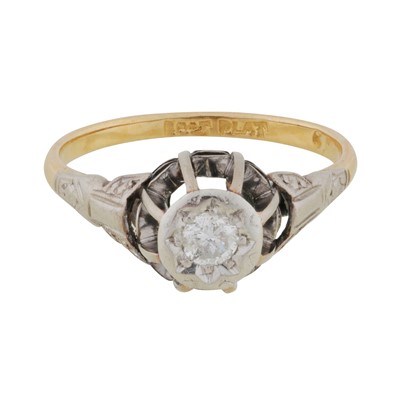 Lot 282 - A diamond single stone ring