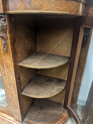 Lot 9 - A 19th century walnut credenza