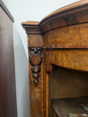 Lot 9 - A 19th century walnut credenza